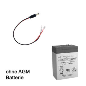 Anschaubild: AGM-Adapter AGM6, Adapterkabel zum Anschluss von 6V / 4,5 Ah Blei-Vlies Akku / AGM VRLA